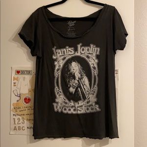 Janis Joplin Woodstock tee shirt midnight rider S